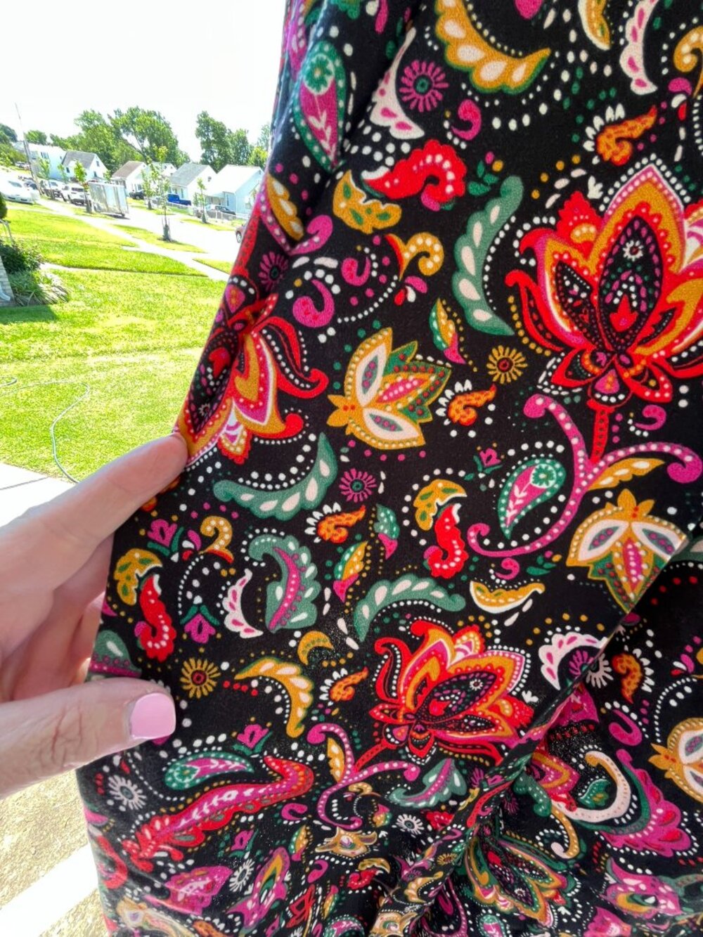 Croft & Barrow Women's Plus Black Floral Paisley Dress 4x - Picture 2 of 7